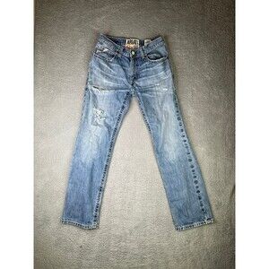 Ariat Men's Relaxed Fit Light Blue Distressed Jeans